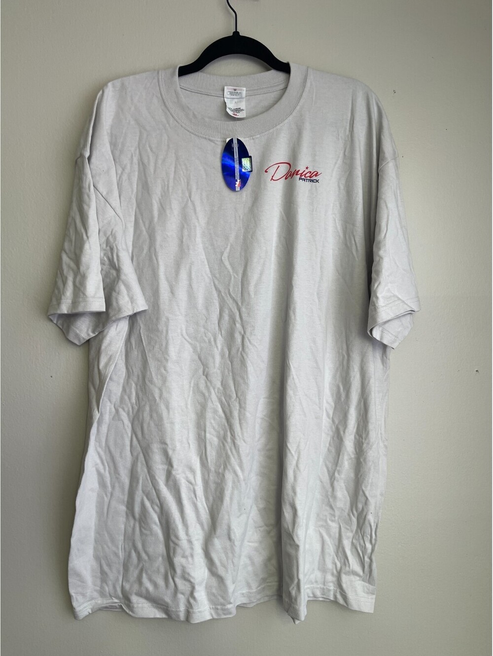 Danica Patrick IndyCar Racing T Shirt 2XL Anvil Light Gray Argent Mortgage